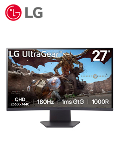 MONITOR GAMER LG 27 ULTRAGEAR CURVO (1000R) QHD VA (2560X1440) HDMIX2/DP/HP-OUT