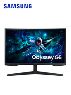 MONITOR SAMSUNG ODYSSEY G5 27 QHD (2560 X 1440),1 X HDMI 2.0, 1 X DP 1.2, 1 X AUDÃ­FO