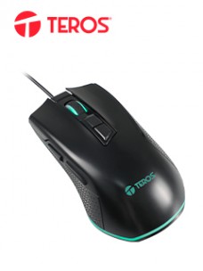 MOUSE GAMER TEROS TE-1211G, 7 BOTONES, RGB, NEGRO