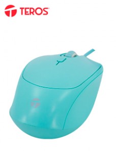 MOUSE Ã³PTICO TEROS TE-1227S, 800-1200-1600 DPI, USB, 4 BOTONES, COLOR VERDEDISFR