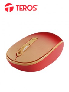 MOUSE ÓPTICO INALÁMBRICO TEROS TE-1223S, 800-1200-1600 DPI, RECEPTOR USB, 4 BOTONES