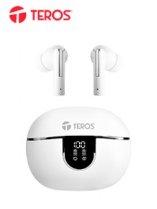 AUDÃ­FONOS TEROS, TE-8075W, BLUETOOTH, TWS, BLANCOLOS AUDÃ­FONOS BT TEROS TE-8074N