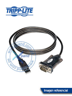CABLE ADAPTADOR USB A SERIAL TRIPP-LITE U209-000-R, USB-A A DB-9, 1.52 MTS.CONEC