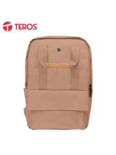 BACKPACK TEROS CITY II MOCHA MOUSSE TE-9029MM,PARA NOTEBOOKS DE HASTA 15.6NUEVA