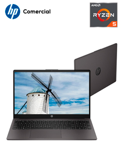 NOTEBOOK HP 255 G10, 15.6 LCD LED SVA HD, AMD RYZEN 5 7520U 2.8/4.3 GHZ, 8GB LPDDR5-