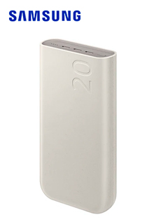 BATTERY PACK (BATERIA PORTÃ¡TIL) SAMSUNG DE 20,000MAH, COLOR BEIGEEL PAQUETE DE B