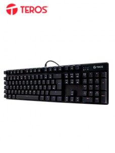TECLADO MECÃ¡NICO TE-4068G, RETROILUMINACIÃ³N RAINBOW, USB 2.0, ESPAÃ±OL, COLOR NEGRO