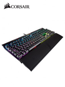 TECLADO MECÁNICO PARA JUEGO CORSAIR K70 RGB MK.2 RAPIDFIRE CHERRY MX SPEED (SP), USB 