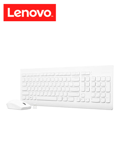 KIT DE TECLADO + MOUSE COMBO, LENOVO 510, INALÃ¡MBRICO, COLOR BLANCOTIPO DE FUENT