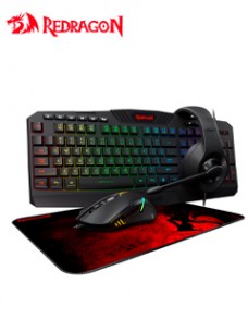 KIT GAMER S101-BA DE (TECLADO + MOUSE + AURICULARES + PAD), RETROILUMINACION RGB, USB
