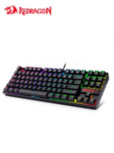 TECLADO REDRAGON MECÃ¡NICO PARA JUEGOS RGB LED RAINBOW RETROILUMINADO CON CABLE USB