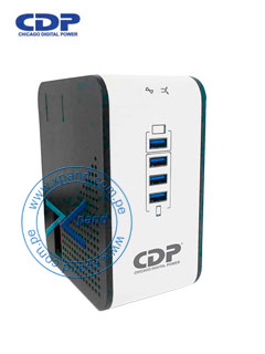 REGULADOR DE VOLTAJE CDP R2CU-AVR1008I, 1000VA / 500W, 170-270 VAC.4 TOMAS CON A