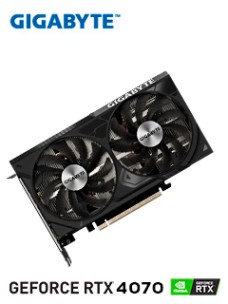 TARJETA DE VIDEO GIGABYTE GEFORCE RTX 4070 WINDFORCE 2X OC V2 12G, 12GB GDDR6, PCI-E 