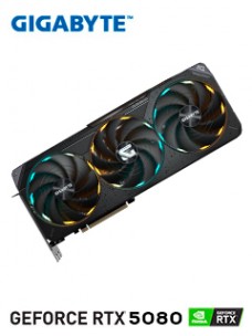 TARJETA DE VIDEO GIGABYTE GEFORCE RTX 5080 GAMINGOC 16G, 16 GB GDDR7, PCIE GEN 5.0