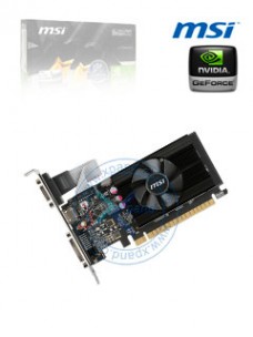 TARJETA DE VIDEO MSI NVIDIA GEFORCE GT 710, 2GB DDR3 64-BIT, PCI-E 2.0, LOW-PROFILE.