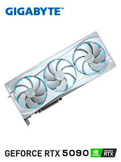 TARJETA DE VIDEO GIGABYTE AORUS GEFORCE RTX 5090 MASTER ICE 32G, 32 GB GDDR7, PCIE GE