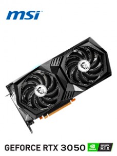 TARJETA DE VIDEO MSI GEFORCE RTX 3050 GAMING X 6G, 6GB GDDR6, PCI-EXPRESS GEN 4.0
