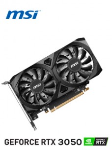 TARJETA DE VIDEO MSI GEFORCE RTX 3050 VENTUS 2X 6G OC, 6GB GDDR6, PCI-EXPRESS GEN 4.0
